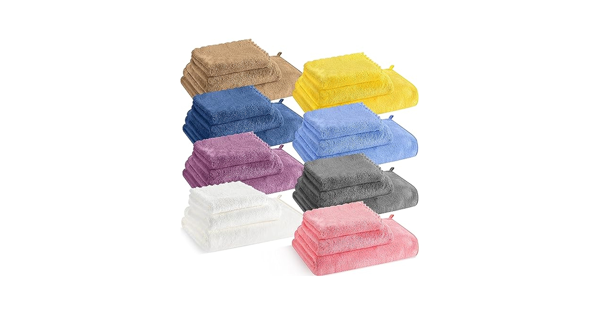 Amazon.com: 24 Pcs Bathroom Towel Set Bath Towels Bulk